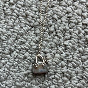 Silver Handbag Pendant Necklace